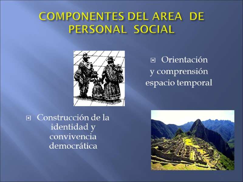 COMPONENTES DEL AREA  DE PERSONAL  SOCIAL      